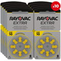 80 Батерии за слухов апарат 10 Extra Advance - Rayovac PR70