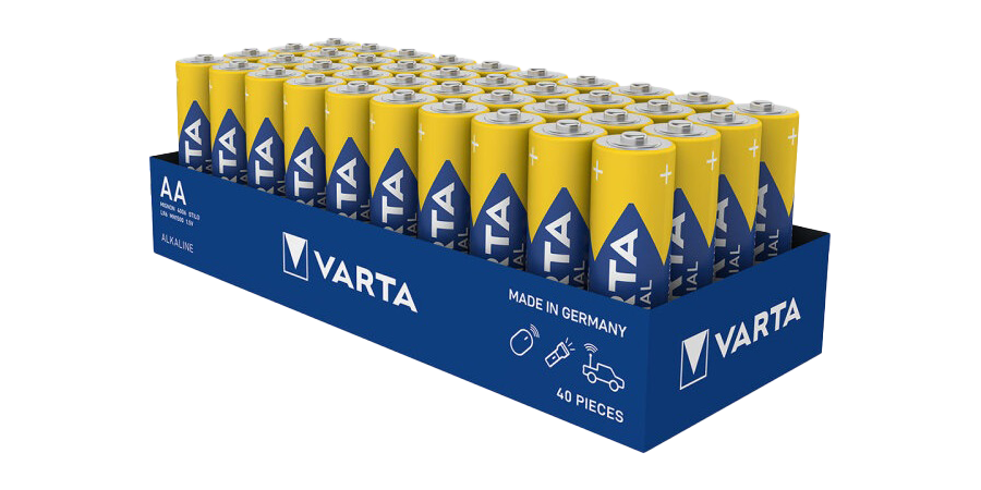 Алкални батерии АА Varta Industrial Pro AA - 40 броя