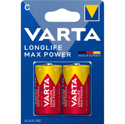 Алкални батерии LR14 C Longlife Max Power - Varta BL2