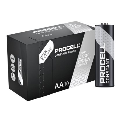 Алкални батерии АА Duracell Procell Constant MN1500 AA - 10 броя