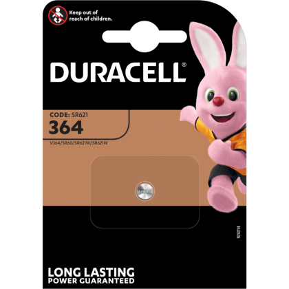 Батерия за часовник 364 - SR621SW - Duracell D364 1.55V