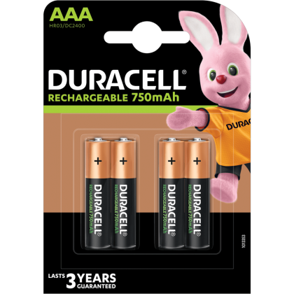 Акумулаторни батерии AAA Duracell Stay Charged AAA - 750 mAh - 1.2V