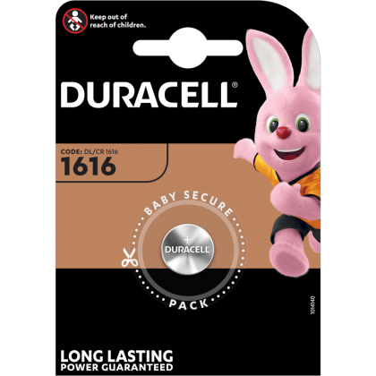 Литиева батерия CR1616 Duracell DL1616 - 3V